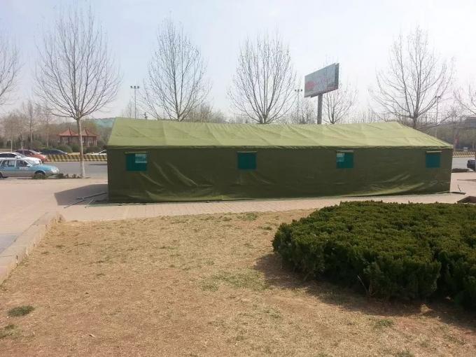 緑の綿の安定した構造と取付けること容易な軍のキャンバスのテント