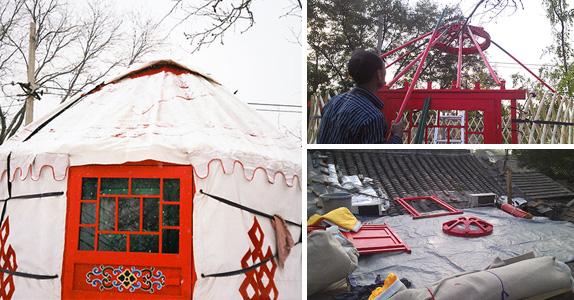 2 - 鉄骨構造が付いている10m直径のモンゴルの円形のテント/Yurt様式の家