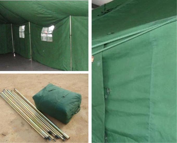 抵抗力がある強風が付いている避難者ポリ塩化ビニールの生地のキャンバスの軍隊のテントの腐敗証拠