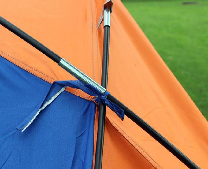 2部屋の災害救助のための屋外のキャンプ テントの耐寒性ナイロンPU材料