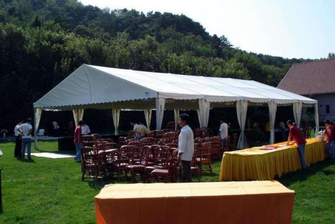 ポリ塩化ビニールの生地白い屋外党テントのオックスフォードの布の結婚式の玄関ひさしのテント
