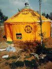 Modern Small Yurt Tent / Luxury Camping Tent With Drapes And Iron Gate